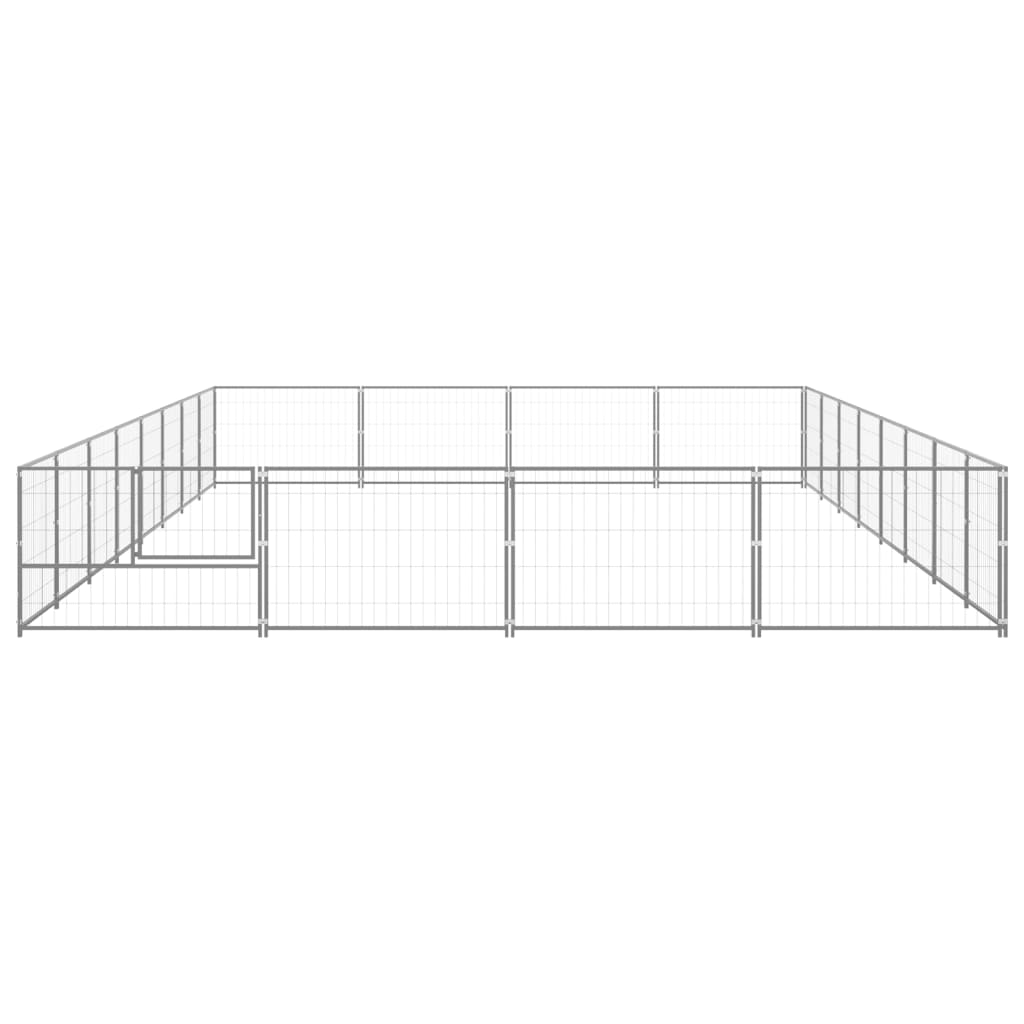 NNEVL Dog Kennel Silver 32 m² Steel