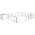 NNEVL Dog Kennel Silver 25.41 m² Steel