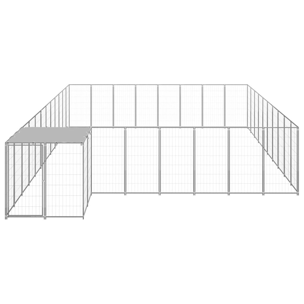 NNEVL Dog Kennel Silver 25.41 m² Steel