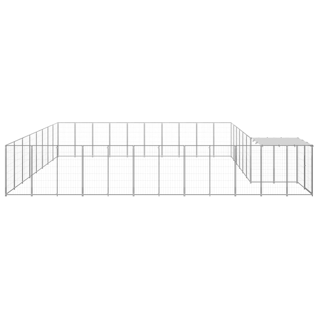 NNEVL Dog Kennel Silver 25.41 m² Steel