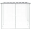 NNEVL Chicken Cage with Roof Light Grey 103x98x90 cm Galvanised Steel