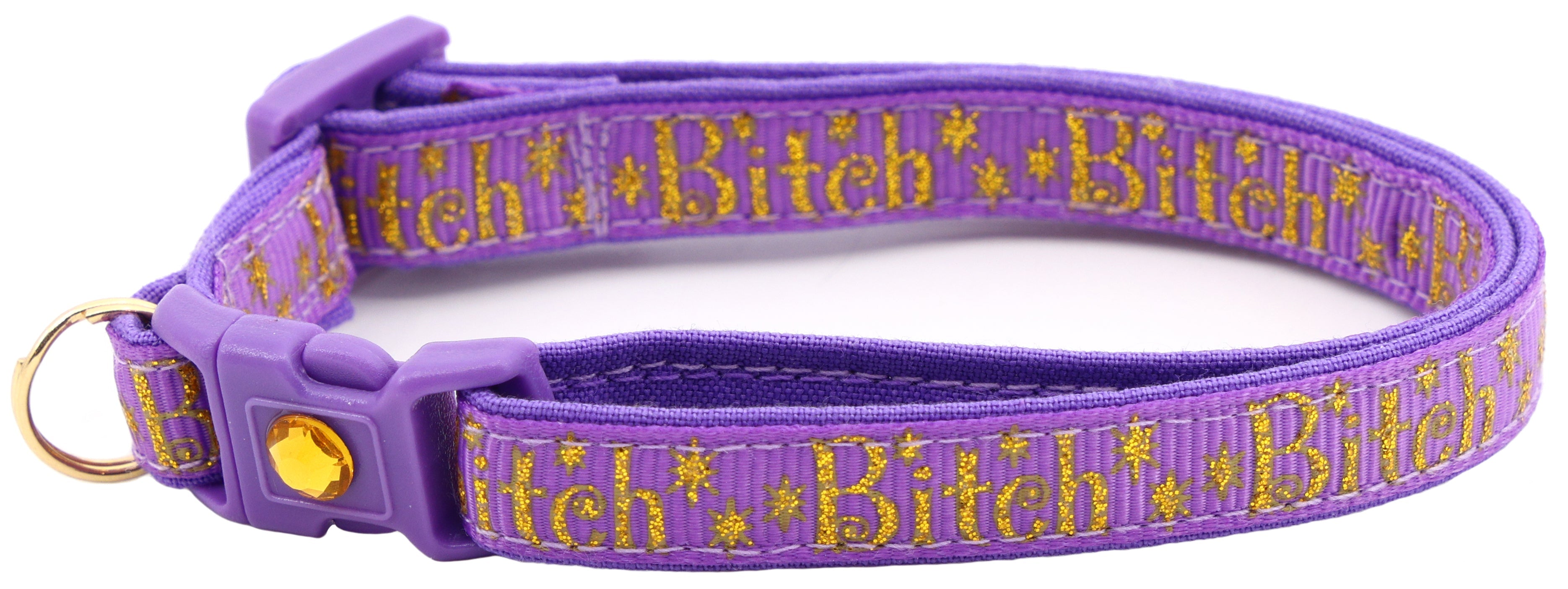 Gold Bitch Breakaway Cat Collar