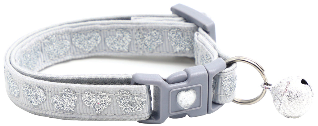 Glitter Hearts Breakaway Cat Collar