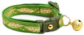 Metallic Gold Feathers Cat Collar