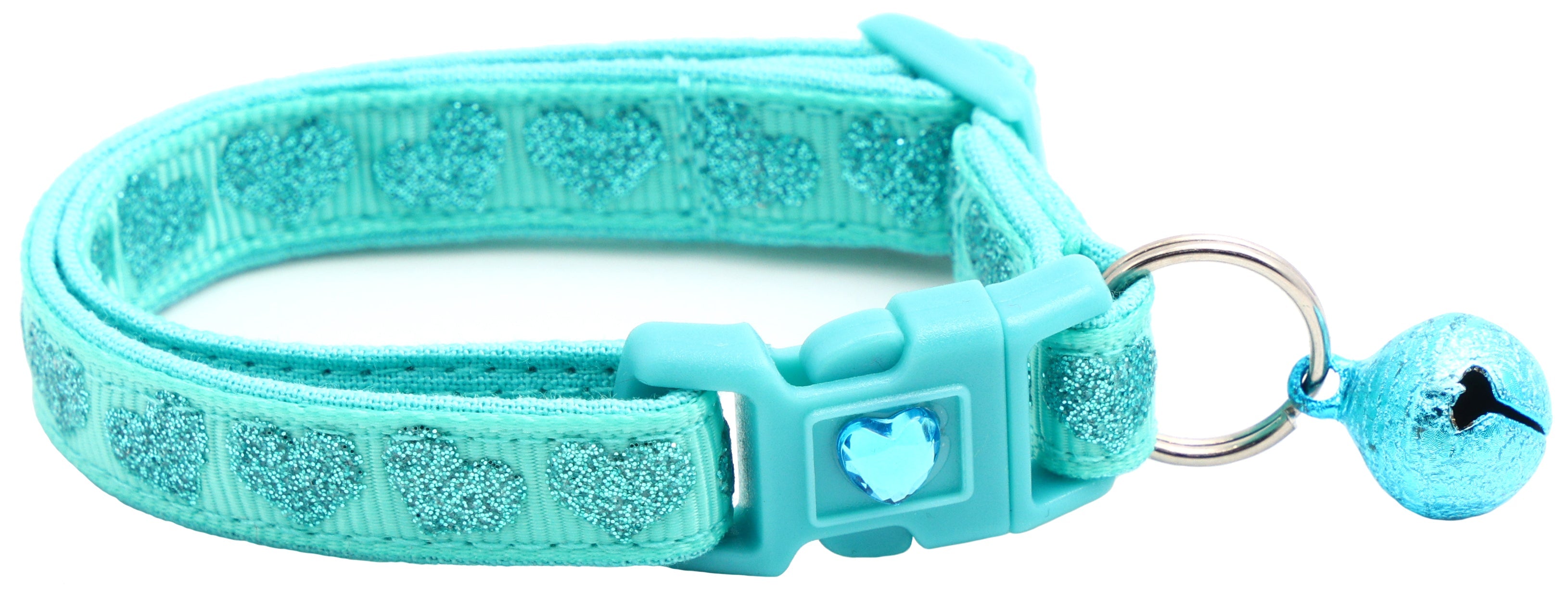 Glitter Hearts Breakaway Cat Collar