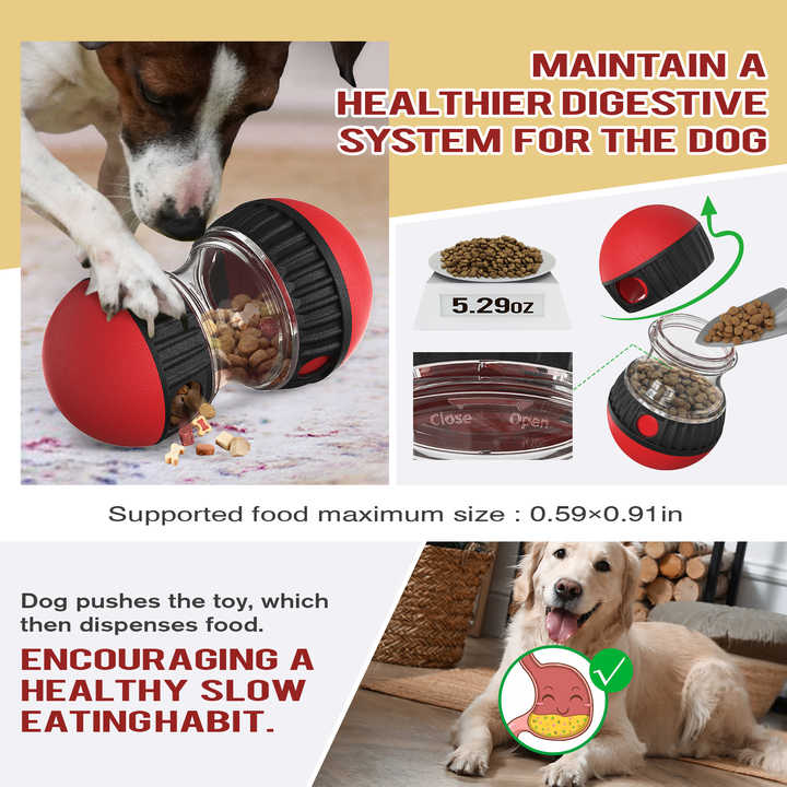 NNEDSZ Green Interactive Dog Slow Feeder Toy - Food Dispenser Ball for Healthy Digestion