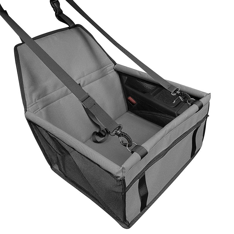 NNEDSZ Dark Gray Portable Pet Car Seat for Dogs and Cats - Adjustable Car Seat Cover, Pet Travel Car Carrier with Safety Belt