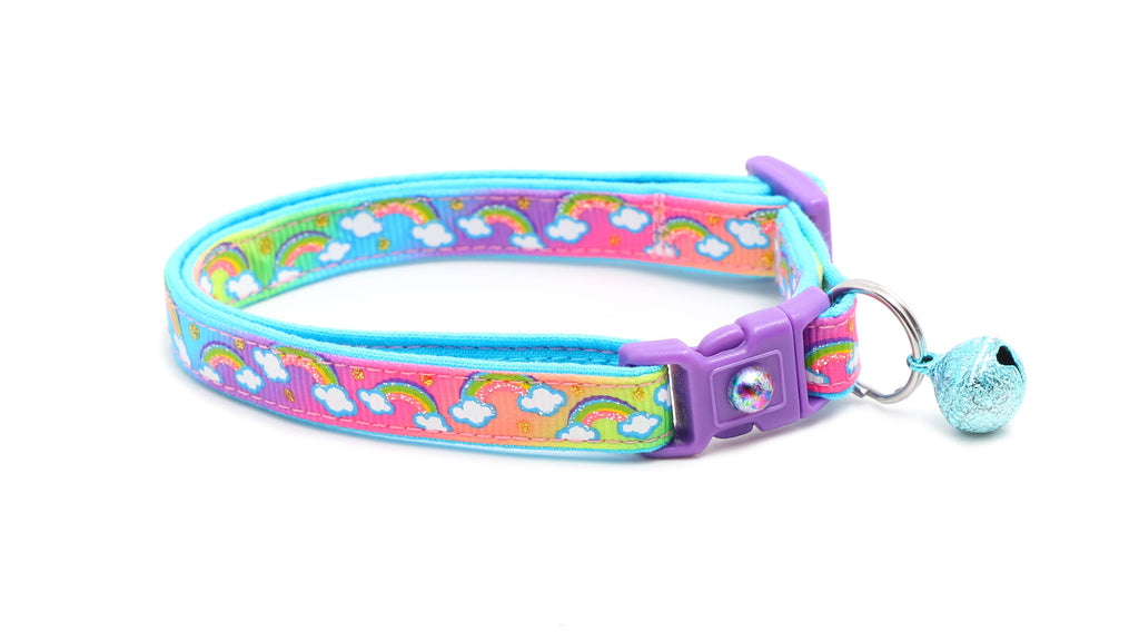 Rainbows over Rainbow Ombre Cat Collar