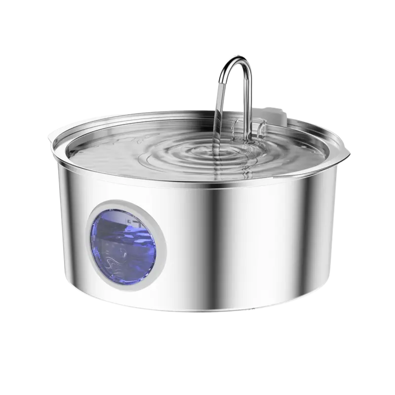 Pet Feeder Dog Water Fountain Stainless Steel
